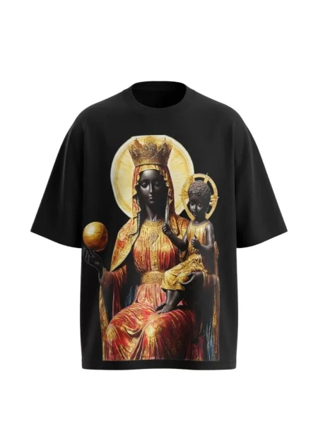 Tricou M4maddmaxx cu imagine negru