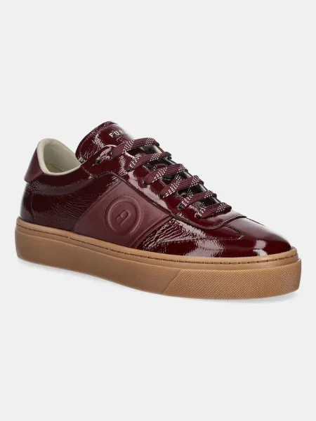 Furla sneakers din piele Enjoy Lace-Up Sneaker bordo