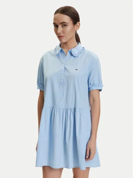 Tommy Jeans Rochie de zi deschis albastru