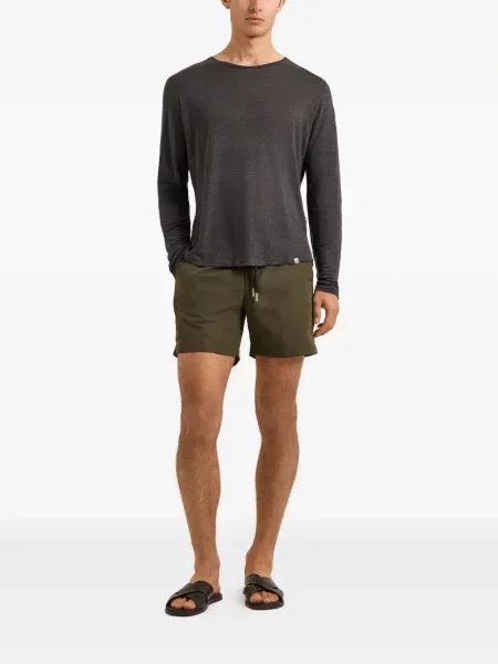 Tricou Orlebar Brown de in lung gri