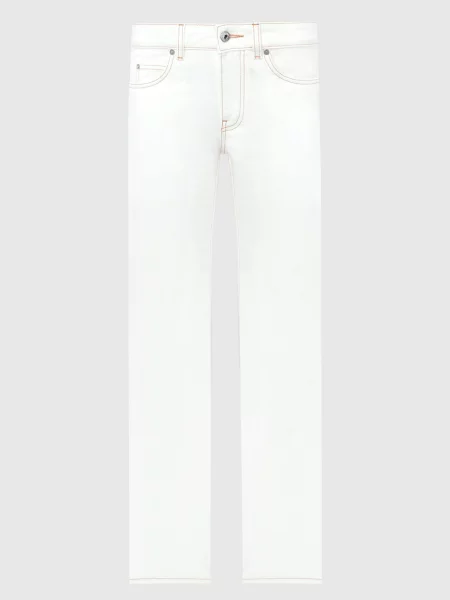 Джинси з патчем логотипа Off-white білі