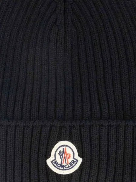Czapka dziecięca Moncler Enfant czarna