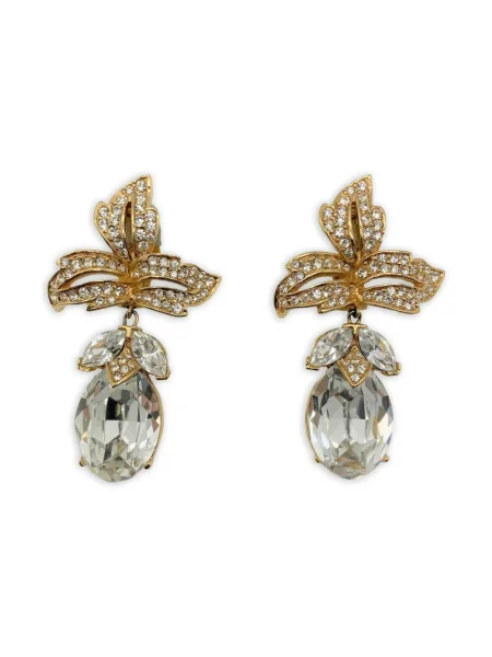 Cercei Jennifer Gibson Jewellery de cristal auriu