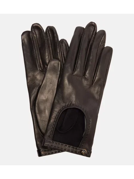 Mănuși Valentino Garavani din piele negru