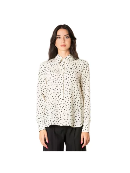 Koszula Max Mara Studio w grochy biała