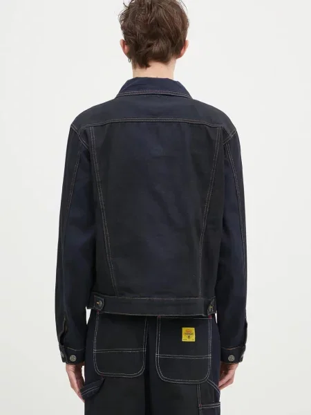 Icecream farmerdzseki Oil Stained Trucker Jacket kék