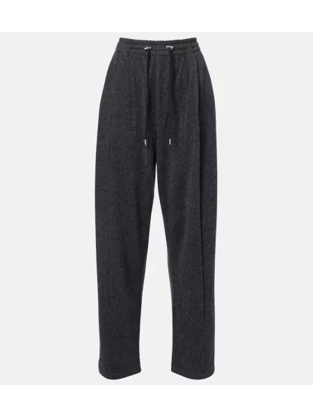 Pantaloni Prada de lână gri
