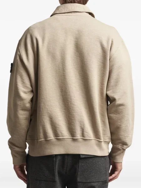 Lung tricou polo Stone Island cu strasuri