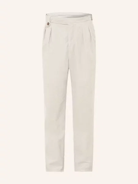 Brunello Cucinelli Spodnie Z Sztruksu O Kroju Extra Slim Fit beige beżowe