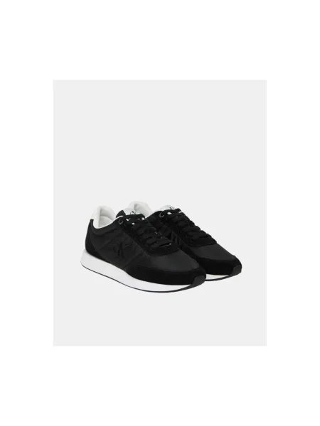 Dámske topánky Calvin Klein Retro Runner Lace Up MG black/bright white čierna
