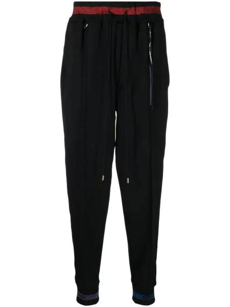 Pantaloni Mastermind World cu dungi negru