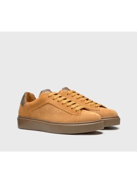 Sneakersy Doucal's zamszowe żółte