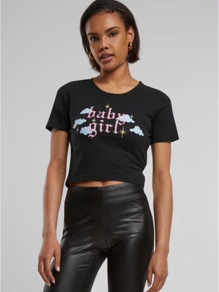 Mister Tee Tricou Baby Girl gri / roz negru