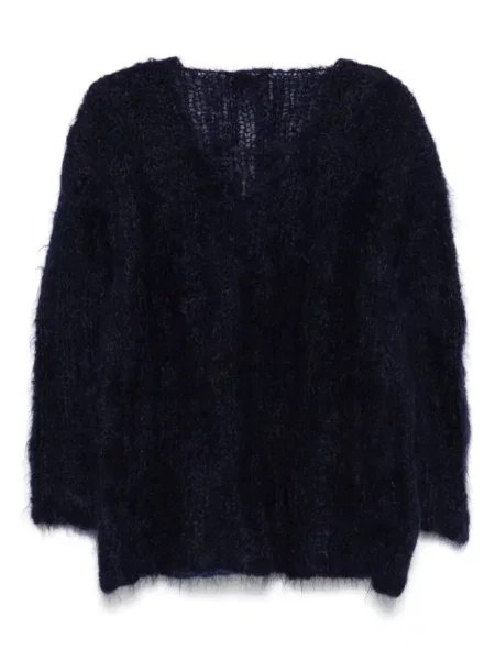 Pulover Romeo Gigli Pre-owned tricotate chunky tricot gros albastru