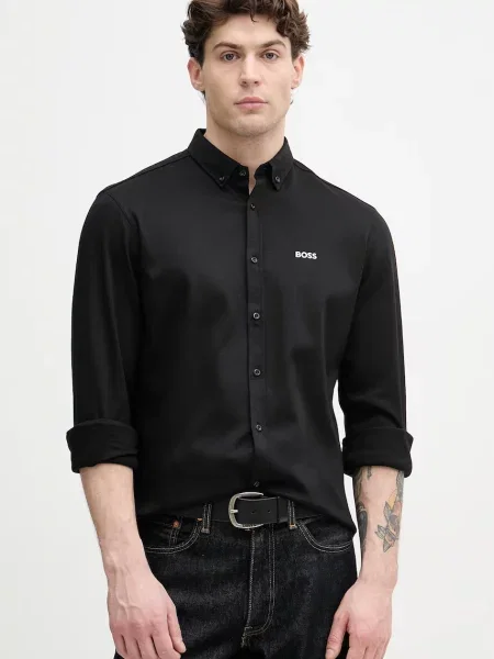 Рубашка Boss Green зеленая