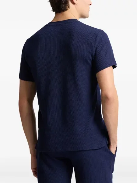 Pletena pidžama Polo Ralph Lauren plava