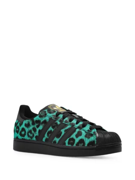 Tricou Adidas cu model leopard negru
