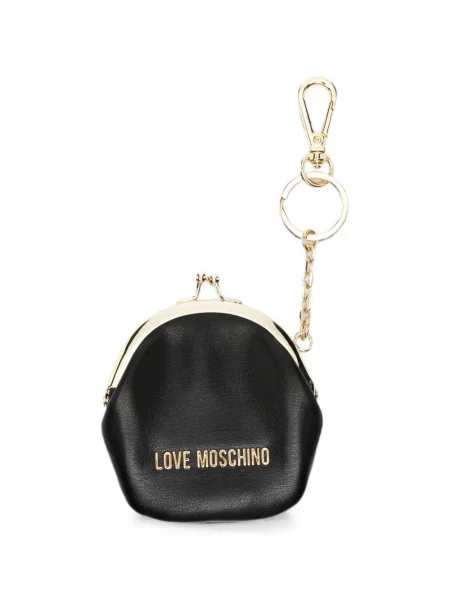 Portofel Love Moschino cu autograf negru