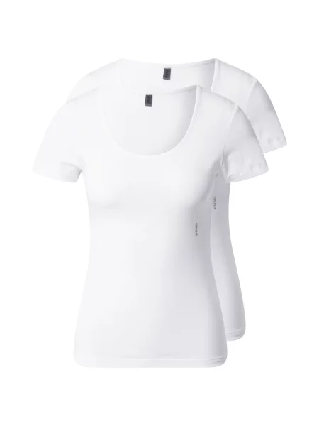 HUGO Red Tricou negru / alb