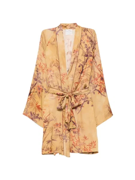 Geacă Forte_forte cu model floral cu imagine maro