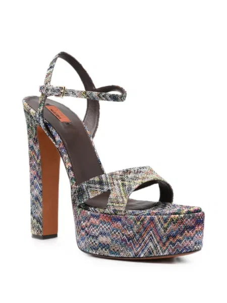Sandale Missoni tricotate albastru