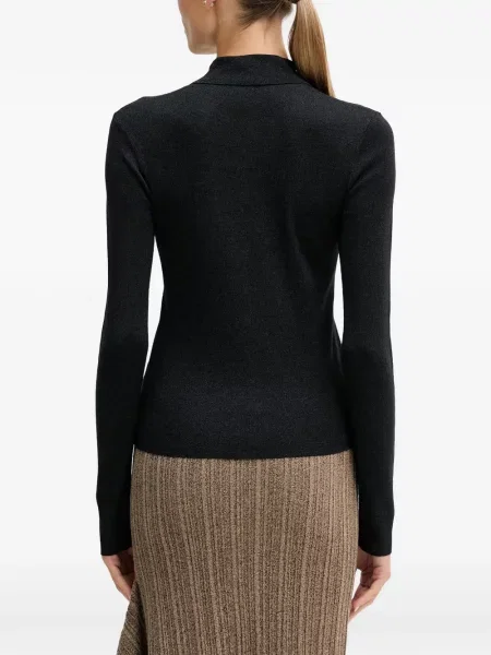 Gulerat cardigan Sisley negru