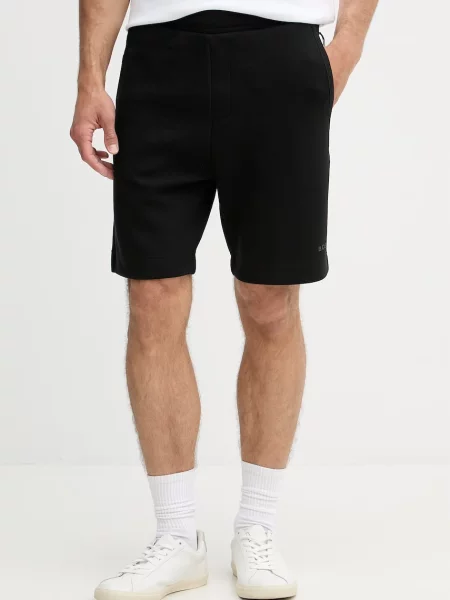 BOSS Green pantaloni scurți de trening pentru bărbați cu negru
