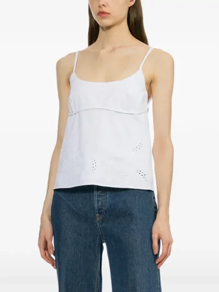 Top Rag & Bone fără mâneci alb
