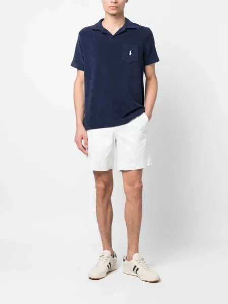 Su raišteliu raštuotos klasikinės maudymosi kelnaitės Polo Ralph Lauren mėlyna