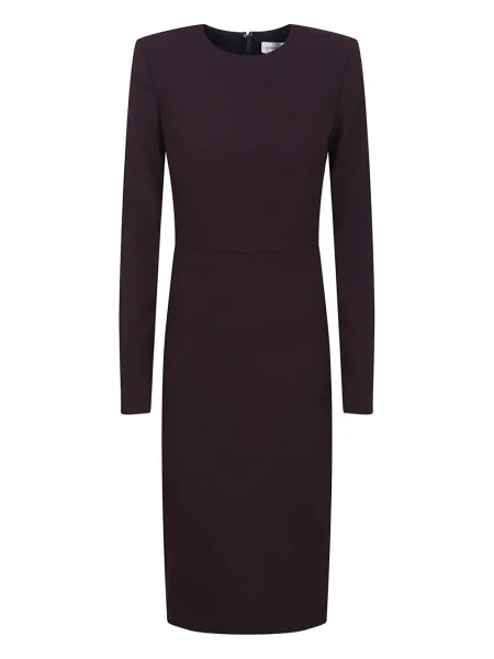 Rochie maxi Victoria Beckham lungă de costum violet