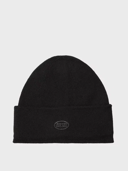 Шерстяная шапка Diesel черная