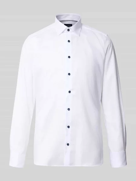 Body Koszula biznesowa o kroju slim fit z mieszanki bawełny Olymp Level 5 biała