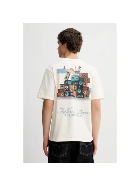 Filling Pieces t-shirt Speaker Wall z nadrukiem beżowy