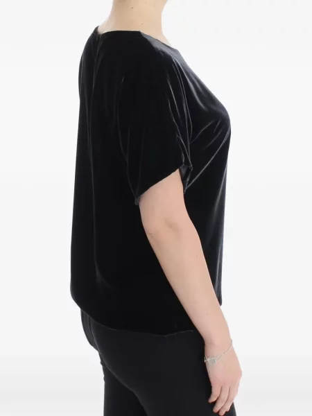 Scurt top Dolce & Gabbana de catifea negru