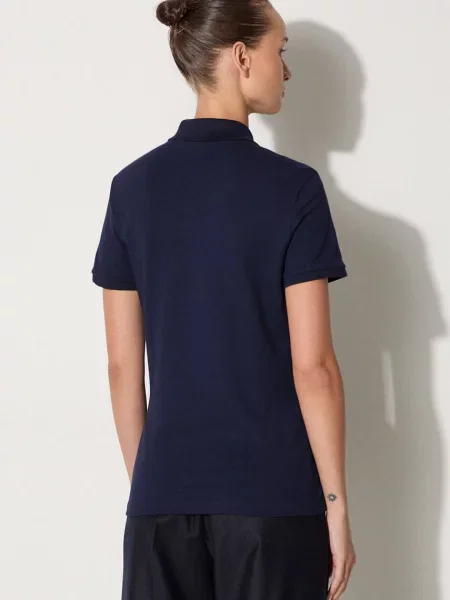 Футболка Lacoste з коміром синій