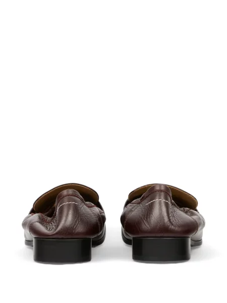 Δερμάτινα με τιράντες loafers Mm6 Maison Margiela καφέ