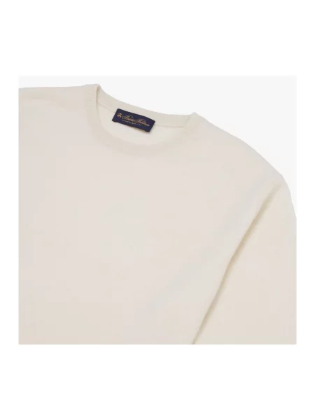 Sweter Brooks Brothers z kaszmiru biały