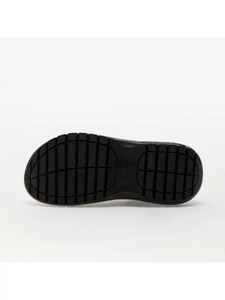 Чехли Crocs Classic Mega Crush Sandal с платформа черно