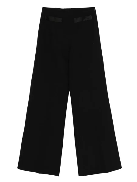 Pantaloni Sandro din satin negru