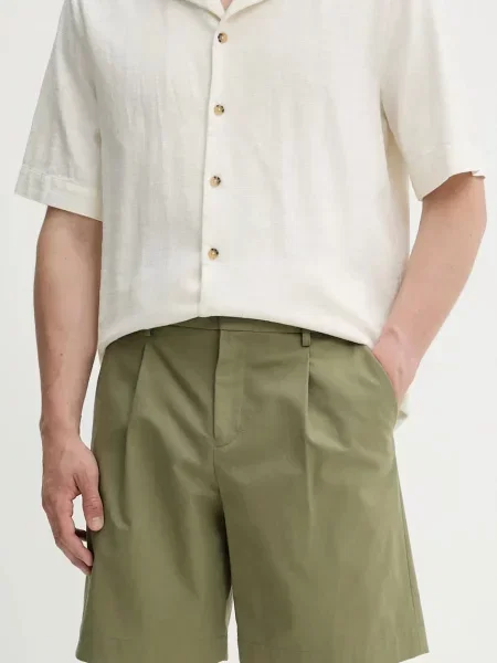 A.P.C. pantaloni scurți din short crew bărbați verde