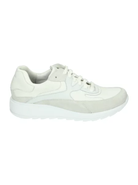 Sneakersy Durea zamszowe białe