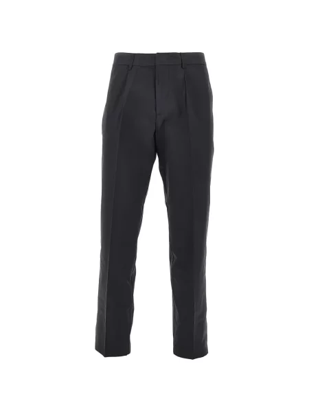 Pantaloni Emporio Armani plisate albastru