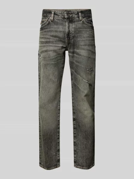 Jeansy o kroju regular fit z mieszanki bawełny model ‘RE.MAINE’ Boss Orange