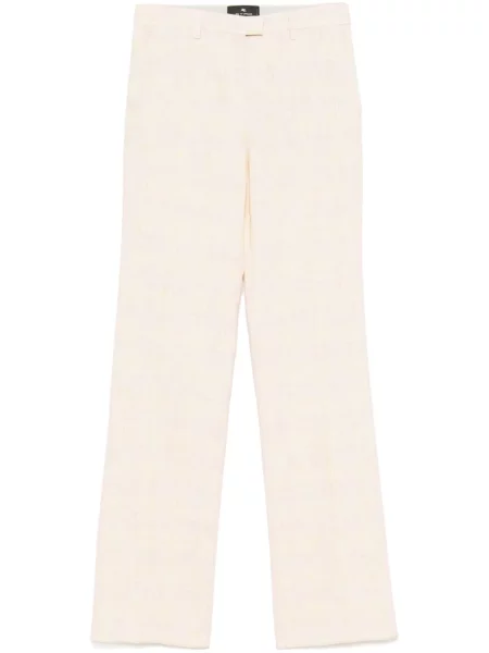 Pantaloni Etro în carouri galben