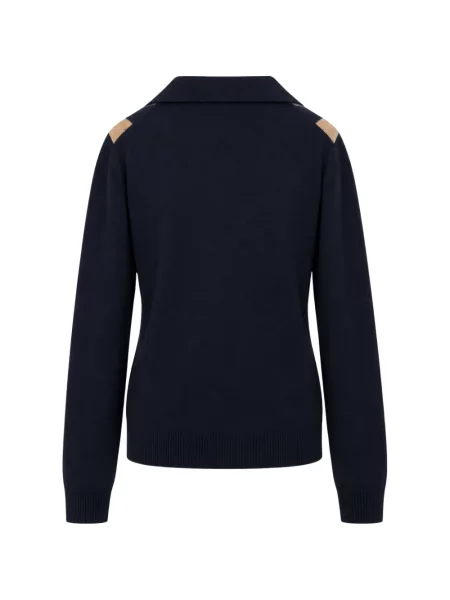 Gulerat pulover Jucca cu model argyle albastru