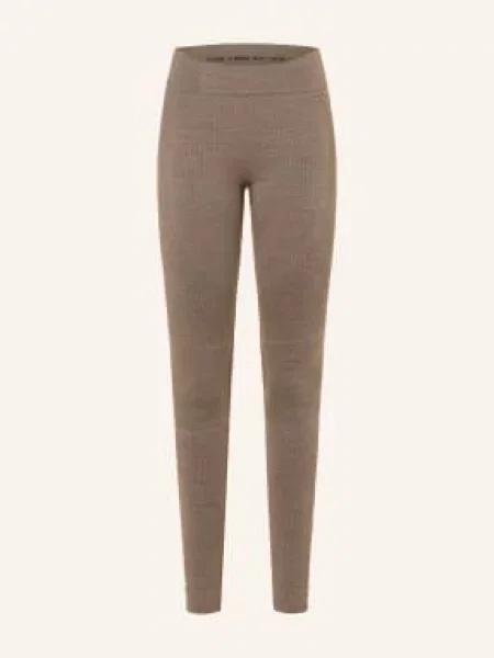 Odlo Spodnie Funkcyjne Seamless Performance Wool Z Wełną Merynosową braun