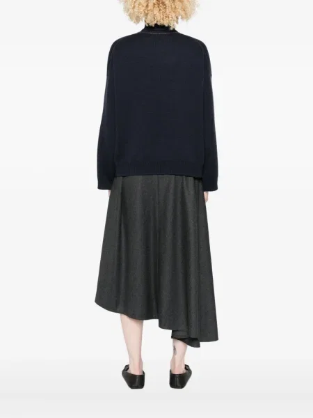 Heláncă Brunello Cucinelli de lână albastru