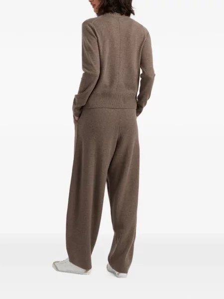 Pantaloni Chinti & Parker tricotate maro