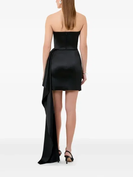 Rochie mini Nicholas drapată de costum negru