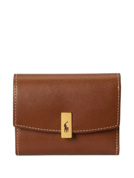 Bőr húzózsinór pólóing Polo Ralph Lauren barna